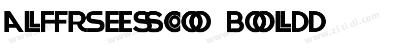 AlFresco Bold字体转换